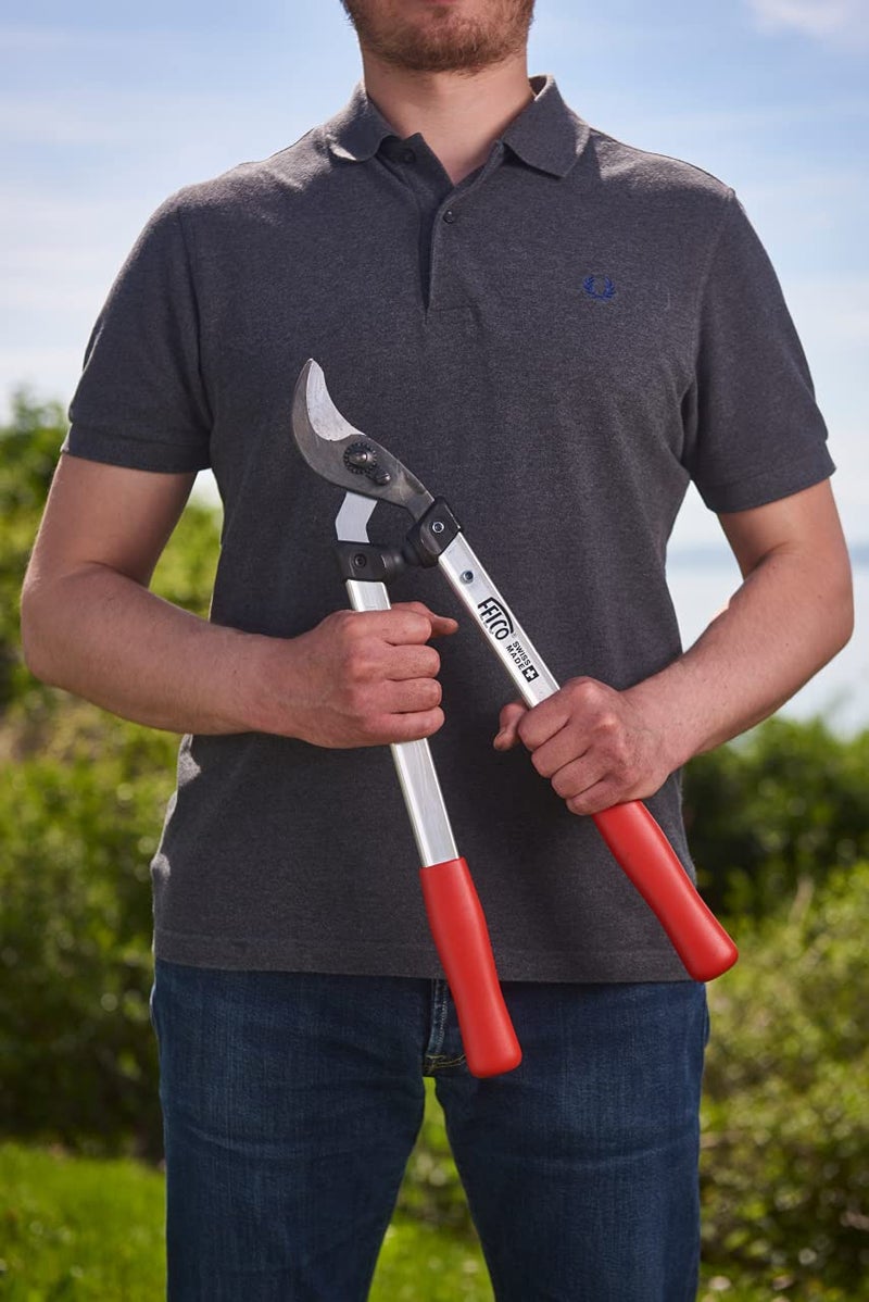 FELCO F211-50 Swiss Made Loppers for Gardening â€“ 20" Lightweight Precision Loppers for Tree Trimming | Tree Branch Cutters | Tree Trimmer Tool with Curved Bypass Blade | I-Beam Handles | Landscape - Image 2